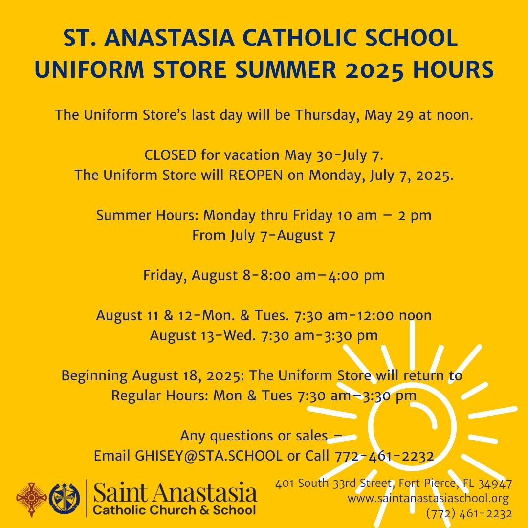 Uniform Store St Anastasia Catholic School Fort Pierce FL uniform-store-st-anastasia-catholic-school-fort-pierce-fl